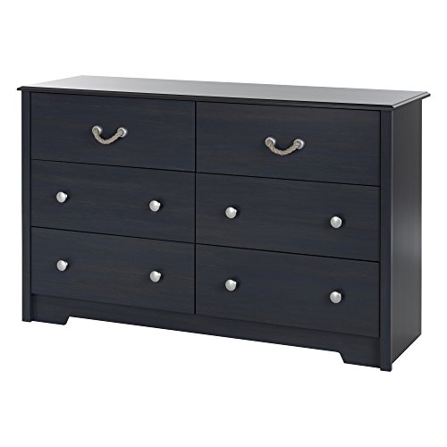 South Shore Aviron 6-Drawer Double Dresser, Blueberry