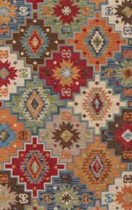 momeni rugs tangier collection area rug, 3'6" x 5'6", multicolor
