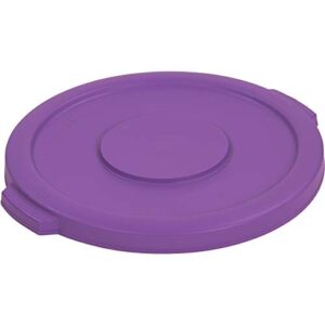 carlisle foodservice products 34104589 bronco round waste container lid, 44 gal, purple