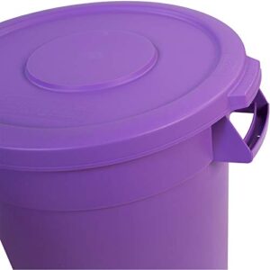 Carlisle FoodService Products 34104589 Bronco Round Waste Container Lid, 44 gal, Purple