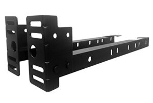 kings brand furniture - bed frame footboard extension brackets set attachment kit - compatible with twin, full, queen, and king sizes