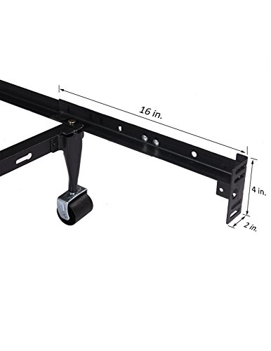 Kings Brand Furniture - Bed Frame Footboard Extension Brackets Set Attachment Kit - Compatible with Twin, Full, Queen, and King Sizes