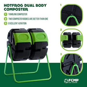 FCMP Outdoor HOTFROG Dual Body Tumbling Composter