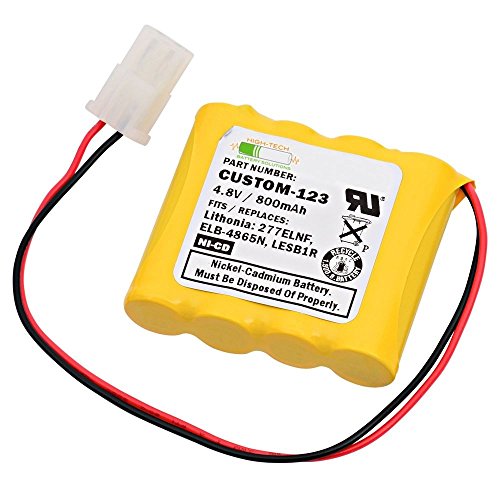 Replacement Emergency Light Battery For Lithonia ELB-4865N and more