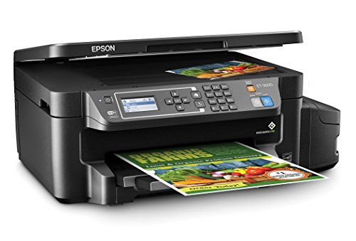 Epson ET-3600 EcoTank Wireless Color All-in-One Supertank Printer with Scanner, Copier & Ethernet