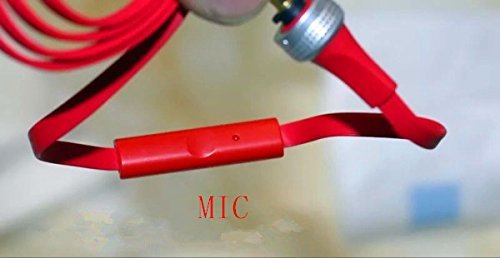 Sqrmekoko Replacement Audio Remote Mic Volume Control Aux Cable Wire Cord for Sony MDR-X10 MDR-XB920 MDR-X910 Headphones Red
