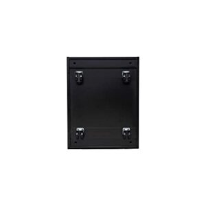 Alera ALEPABFBL Two-Drawer 14.96 in. x 19.29 in. x 21.65 in. Metal Pedestal File Cabinet - Black