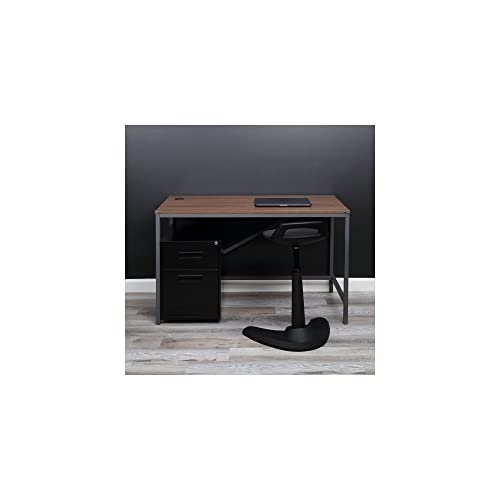 Alera ALEPABFBL Two-Drawer 14.96 in. x 19.29 in. x 21.65 in. Metal Pedestal File Cabinet - Black