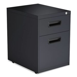 alera alepabfch two-drawer 14.96 in. x 19.29 in. x 21.65 in. metal pedestal file cabinet - charcoal