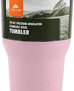 OZARK TRAIL stainless steel 4 Pack 30 Ounce Double Wall Vacuum Sealed Rambler Tumbler, Powder Coated, 803-128-4PK