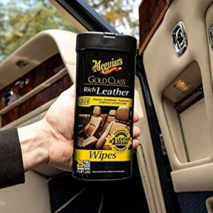 25 Pack Gold Class Leather Wipes