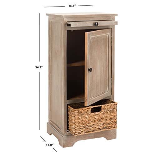 Safavieh American Homes Collection Raven Vintage Grey Tall Storage Unit