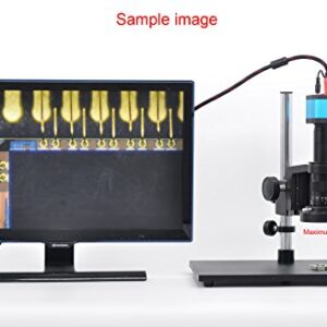 Metal Boom Stereo Microscope Camera Table Stand Holder 50mm Ring +180X Zoom C-Mount Lens (180X Zoom Lens)