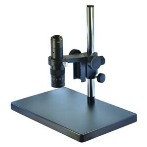 metal boom stereo microscope camera table stand holder 50mm ring +180x zoom c-mount lens (180x zoom lens)