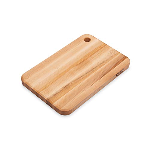 John Boos Block MPL1812125-FH-GRV Prestige Maple Wood Edge Grain Reversible Cutting Board with Juice Groove, 18 Inches x 12 Inches x 1.25 Inches