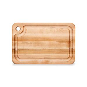 John Boos Block MPL1812125-FH-GRV Prestige Maple Wood Edge Grain Reversible Cutting Board with Juice Groove, 18 Inches x 12 Inches x 1.25 Inches