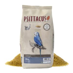 psittacus micro 2.2 lb | complete diet for parakeets, cockatiels and australian parakeets | premium food for birds, 100% no-gmo