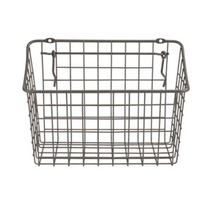 Spectrum Diversified 10" x 5" x 7" Pegboard & Wall Mount Basket, 10"L x 7"W, Industrial Gray