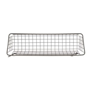 Spectrum Diversified Medium Pegboard & Wall, Wire Slatwall & Pegboard Mount Basket, 16.25"L x 4.5"W, Industrial Gray