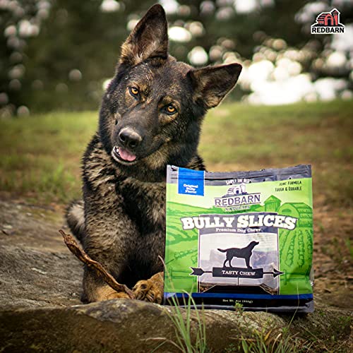 Redbarn Bully Slices for Dogs | Highly Palatable, Long-Lasting Natural Dental Treats with Functional Ingredients, 9 oz. (Pack of 3) - Original Bully