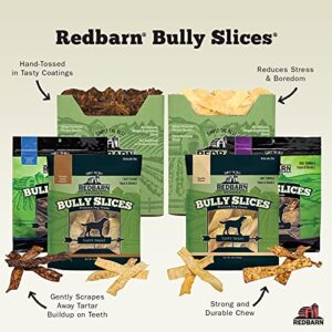 Redbarn Bully Slices for Dogs | Highly Palatable, Long-Lasting Natural Dental Treats with Functional Ingredients, 9 oz. (Pack of 3) - Original Bully