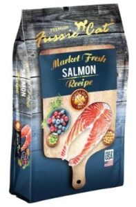 fussie cat dry cat food bag (salmon, 2#) by fussie cat