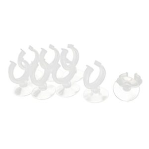 uxcell® aquarium fish tank tube heater clip holder suction cup 8pcs clear