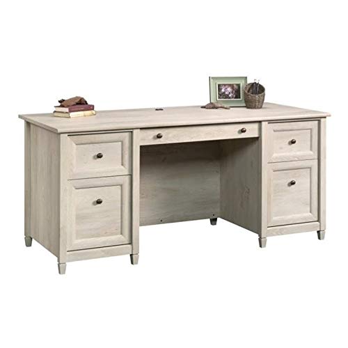 Pemberly Row Executive Desk in Chalked Chestnut