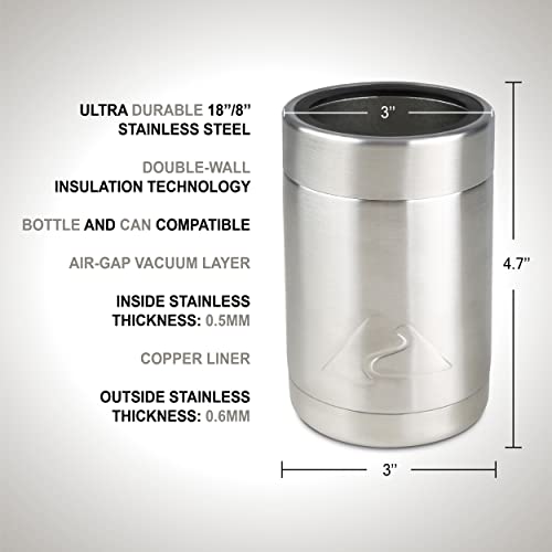 Ozark Trail 12 Ounce Double Wall Can Cooler Cup With Silver Lid