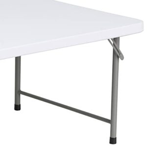 Flash Furniture Paige 4.93-Foot Kid's Granite White Plastic Folding Table