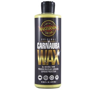 masterson's car care mcc_101_16 original carnauba wax - easy to use formula - premium wax protects and shines all cars, trucks, motorcycles, rv, boats (16 oz)