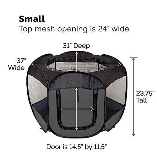 Furhaven Pop Up Playpen Pet Tent Playground - Gray, Small