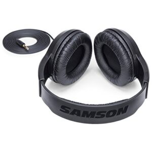 Samson SR350 Over Ear Stereo Headphones, (SASR350) ,Black