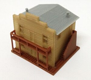 outland models train railway layout building old west saloon / shop n scale