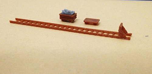 Outland Models Train Railway Ore Mining Accessories: Cart Truck Shanty. N Scale