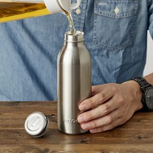 mosh! DMMB450IV Water Bottle, Vacuum Insulated, Screw Type, Mug, Bottle, 1.5 fl oz (0.45 L), Ivory