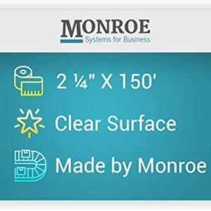 Monroe Systems for Business Single Ply Bond Paper Rolls, Top of the Line, 20 lb.