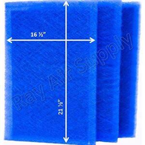 RAYAIR SUPPLY 18x24 Dynamic Air Cleaner Replacement Filter Pads 18 x 24 Refills (3 Pack)