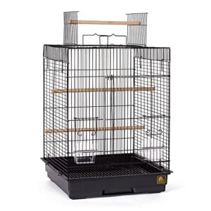 prevue top opening bird cage blk/blk