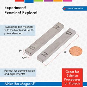 Dowling Magnets 3" Alnico Bar Magnets, Set of Two