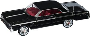 motor max new 1:24 w/b american classics collection - black 1964 chevrolet impala hardtop diecast model car