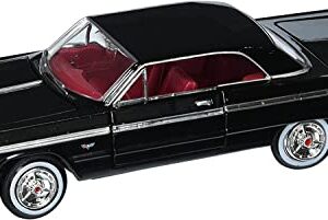 Motor Max New 1:24 W/B American Classics Collection - Black 1964 Chevrolet Impala Hardtop Diecast Model Car