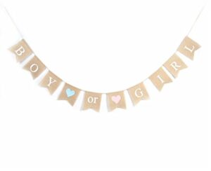 gender reveal party - baby shower decorations -"boy or girl" burlap banner by akak store - pregnancy announcement