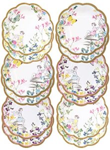 talking tables truly fairy paper plate with fairy design for a tea party or birthday, multicolor (1)