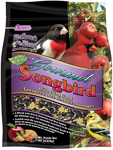 F.M.Brown'S Bird Lover'S Blend Gourmet Songbird With Almonds & Apples, 5 Lb