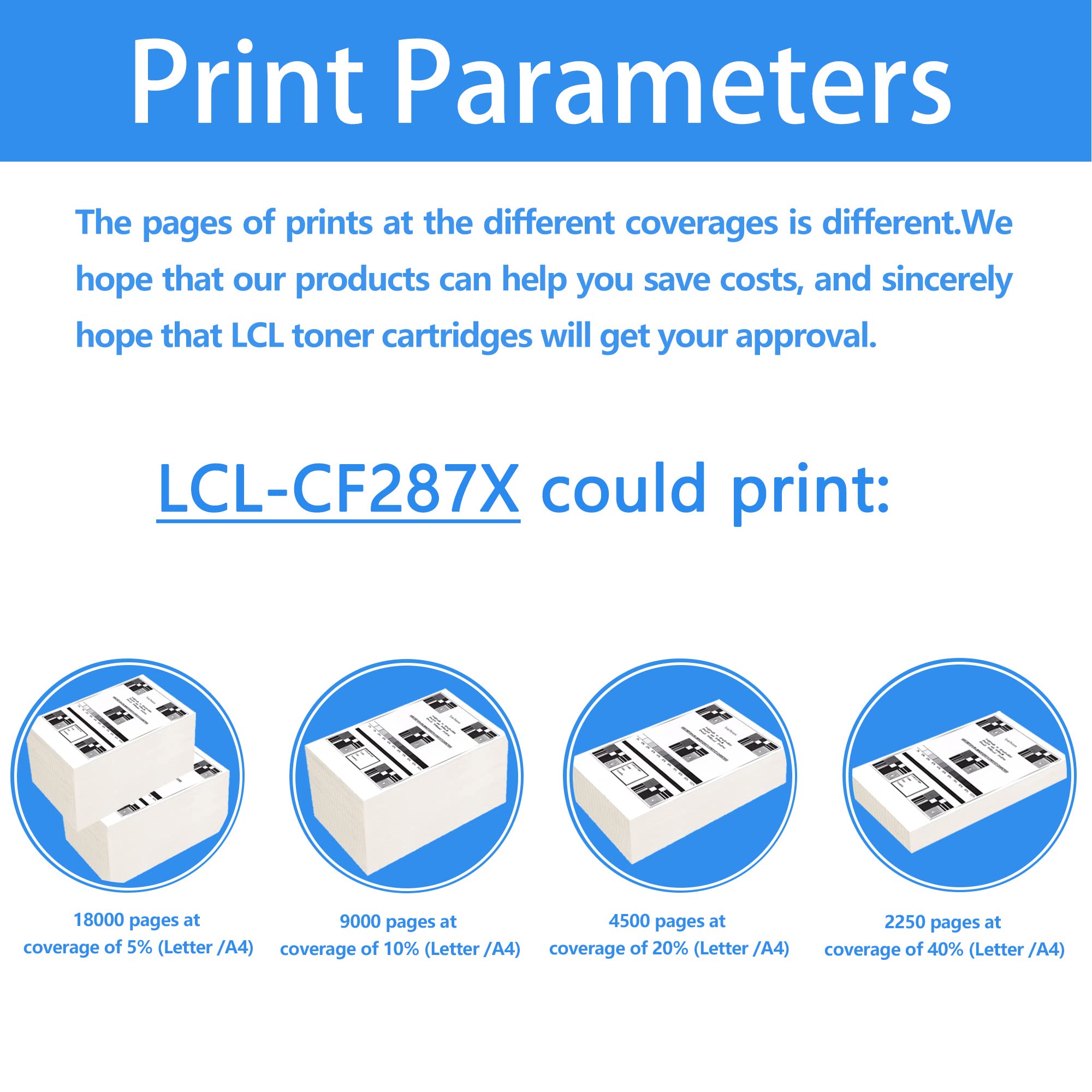 LCL Remanufactured Toner Cartridge Replacement for HP 87A 87X CF287A CF287X 18000 Pages M506dn M506x M506n M506dn MFP M527z M527dn M527f M527c 501N M501n M501dn (1-Pack Black)