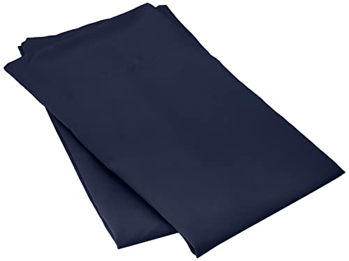 Amazon Basics Microfiber Pillowcase, Set of 2, Navy Blue, 31.5" L x 19.7" W