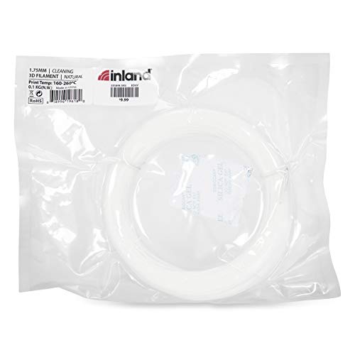 Inland 1.75mm 3D Printer Cleaning Filament for All 1.75mm FDM 3D Printers - 0.1kg (0.22lb)