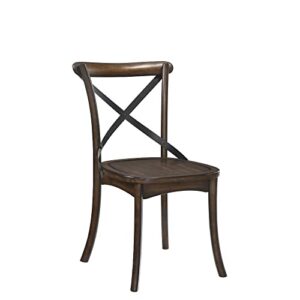 acme furniture kaelyn dark oak side chair (set of 2)