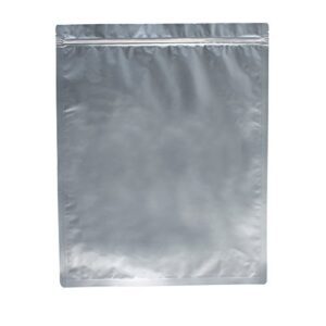 awepackage mylar aluminum foil zipper bag for long term food storage and collectibles - vacuum seal (10, 1.5 gallon(12x16"))